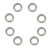 8pcs 10x15x4mm Ball Bearings Fit for HPI WR8 B021 ST   MT RC Car Spare Parts AccessorySilver B030