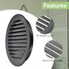 PATIKIL Round Air Vent Cover, 298mm Opening Diameter, Aluminum, for Natural Ventilation, Home Renovations, Bathrooms, Kitchens, and Wall-Mounted Home