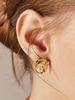 Sosoo Leaf Freshwater Pearl Earring