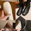 Fashionable Minimalist Long Boots Mid Heel Inner Heightening Winter Women's Boots Wide Tube High Tube Boots Versatile Style