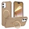 For iPhone 16 Case Compatible with MagSafe Kickstand TPU+PC Shockproof Phone Back Cover