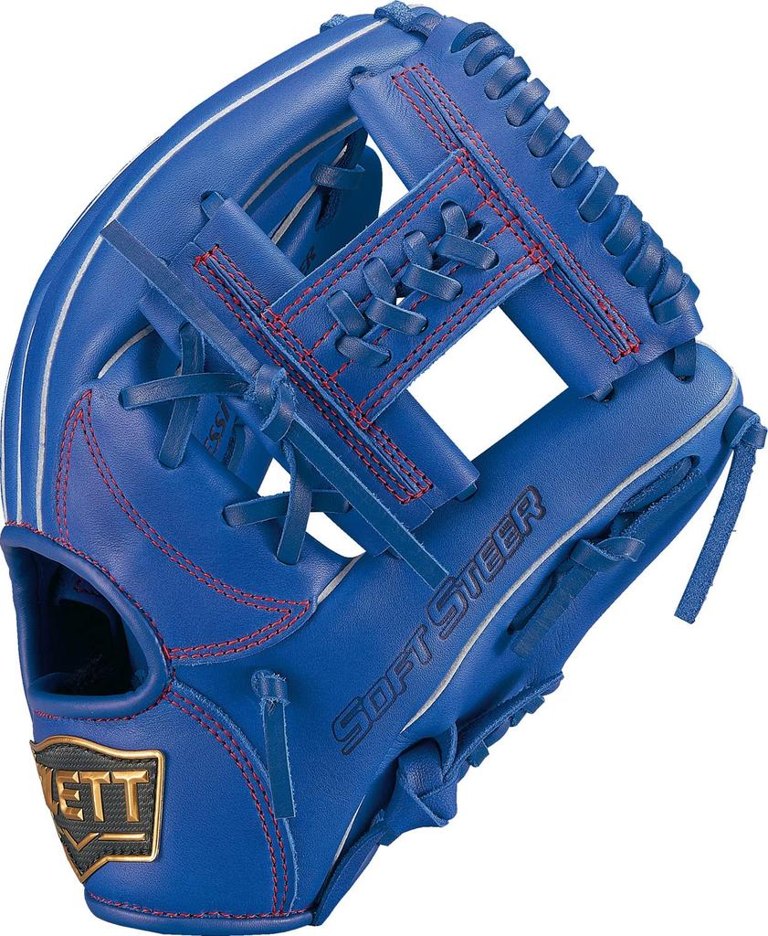 ZETT Jugend-Baseball-Handschuh, weiches Königsblau, BJGB74330, Rindsleder, Allrounder, Linkshänder, (2500), Größe M,