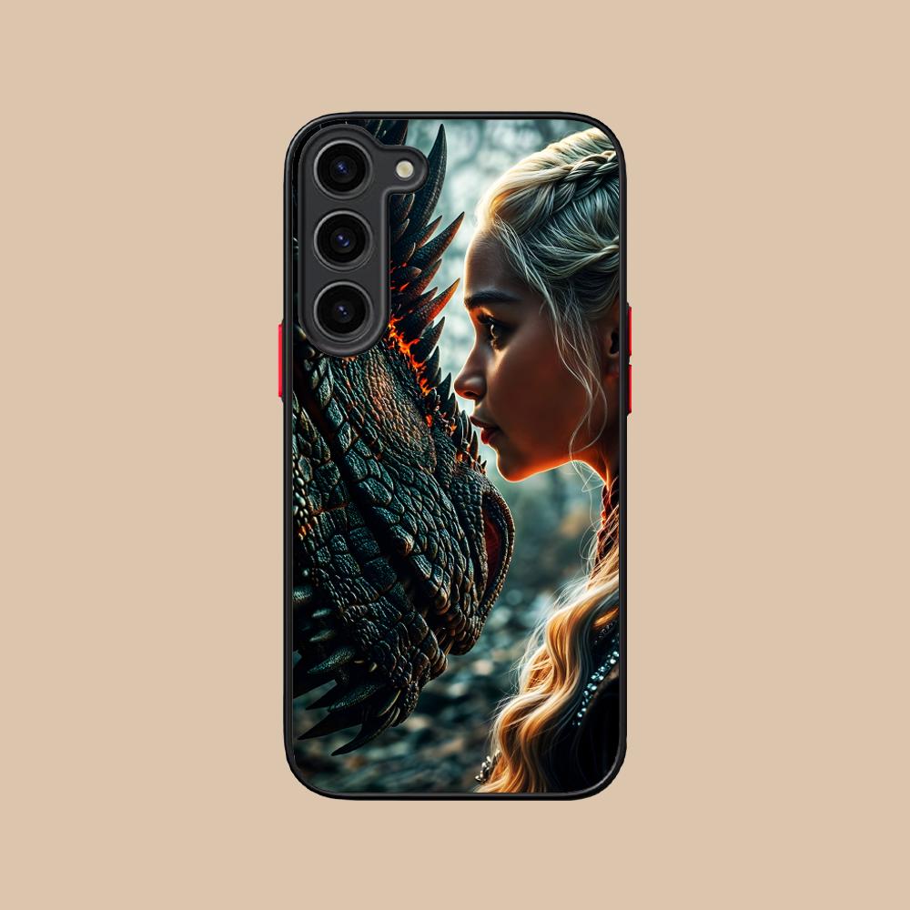 Dragon Queen Silicone Mobile Phone Case for Samsung Galaxy S26 S25 S24 S23 S22 S21 Plus FE Ultra Colorful Cover