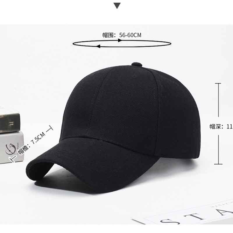 Black Cap Solid Baseball Cap Snapback Caps Casquette Hats Fitted Casual Gorras Hip Hop Dad Hats For Men Women Unisex