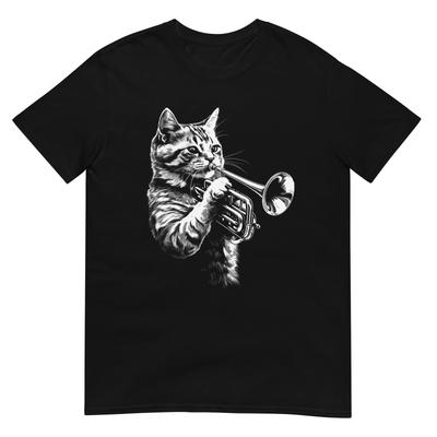 Katzen T-Shirt Jazzband Tee Kätzchen Katzen Liebhaber Haustier T-Shirt Unisex Design