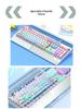 Langtu K1000 Mechanical Keyboard - Blue, Black, Brown, Red, Silver Switches, Esports Gaming for Girls, Office Wired, Custom Transparent Design