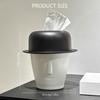 Top Hat Shaped Tissue Dispenser Decorative ABS Organizer for Living Room Bedroom Tabletop Home Essential