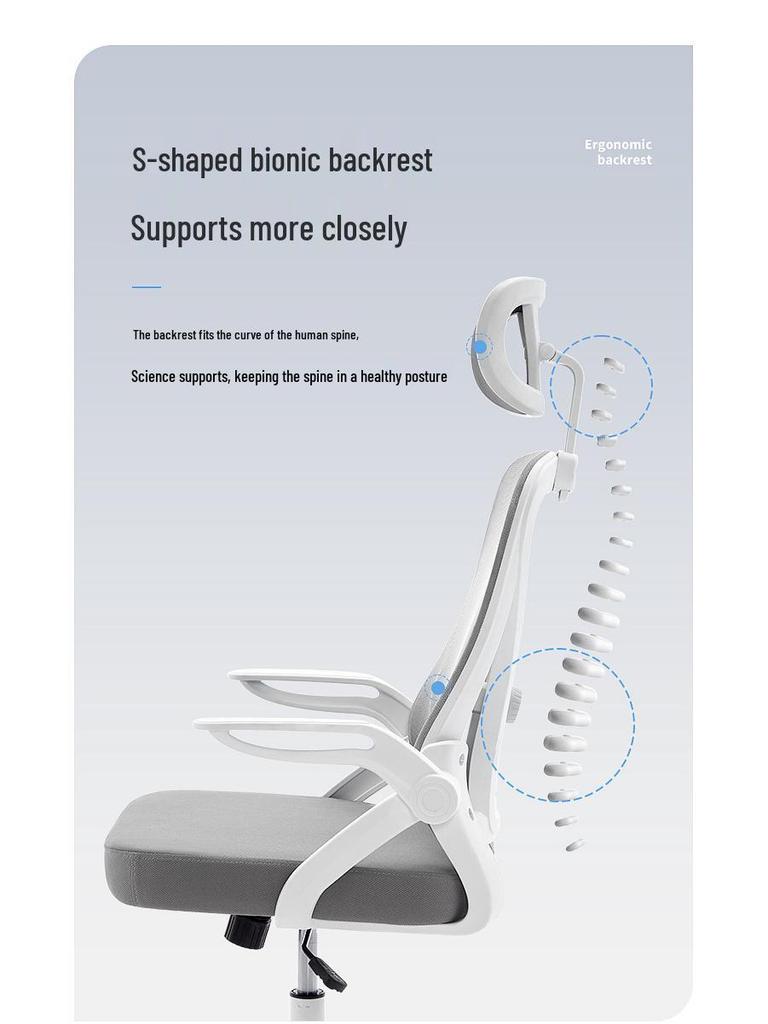Ergonomic Study & Office Chair: Comfortable, Reclining, Adjustable—Stay Energized During Long Sessions