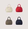 Nylon Boston Tote Bag — Lightweight Structured Boston Bag with Logo Snap & Zip Closure | Korean Designer | 4 Colours