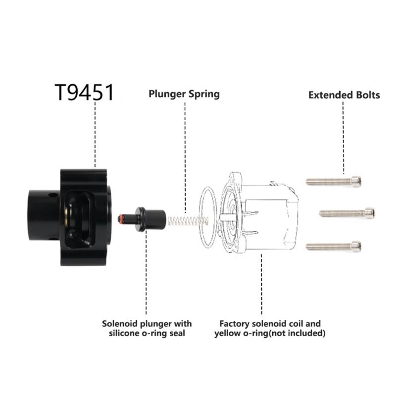Kompatibel für 2.0T 8J Mk5 Mk6 Flansch Blow-off-Adapter Druckentlastungsventile Analoger Sound Turbolader Ventile Basis