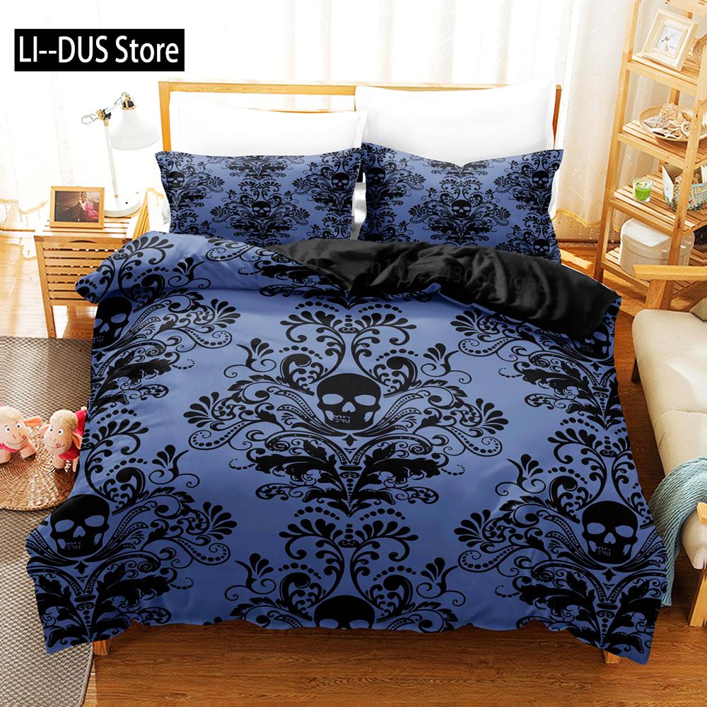 Skull Deadpool Duvet Cover Set 240x220 200x200 Bedding Set Twin Queen King Double Bed Linens Quilt Cover Bedclothes Big Hand