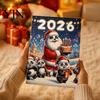Decorative Acrylic Hanging Christmas Panda Advent Calendar, 24 Days Countdown Contains Tree Ornament Set Ornaments, Cute Decorations for Home
