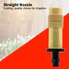 5pcs Fogging Cooling Nozzles Copper Misting Nozzle Automatic Spraying Atomizing Sprayer Connecting 4/7 Hairpipe Irrigation Tools