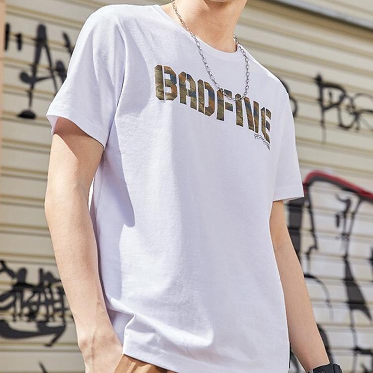 Li Ning Badfive Casual Short Sleeve T-Shirt Men Tops White AHSP077-7