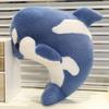 Ocean Animal Whale Doll Cute Aquarium Black Killer Whale Blue Whale Toy Doll Throw Pillow For Children