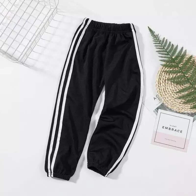 

Дитячі штани проти комарів Літні тонкі штани для хлопчиків і дівчаток Дитяче літнє взуття Штани Дитячі ліхтарики Повсякденні спортивні штани 150 чорний