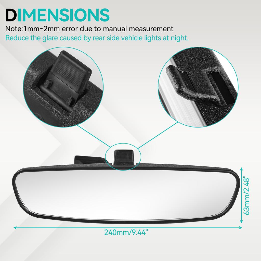 Espejo Retrovisor Interior Para HONDA ACCORD 2003-2007 CIVIC 2006-2011 CR-Z MDX Insight 76400-SDA-A02 76400-SDA-A03 76400-SDA-A01