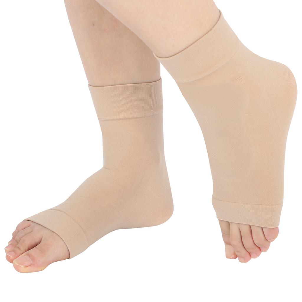 1Pair Heel Silicone Padded Protective Sleeve Soft Foot Ankle Elastic Protection Sock