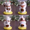 Waza no Kura stylish good luck ornament Kutani ware oval cat right paw raised Kinsanke opening celebration house kanreki koki kiju birthday present