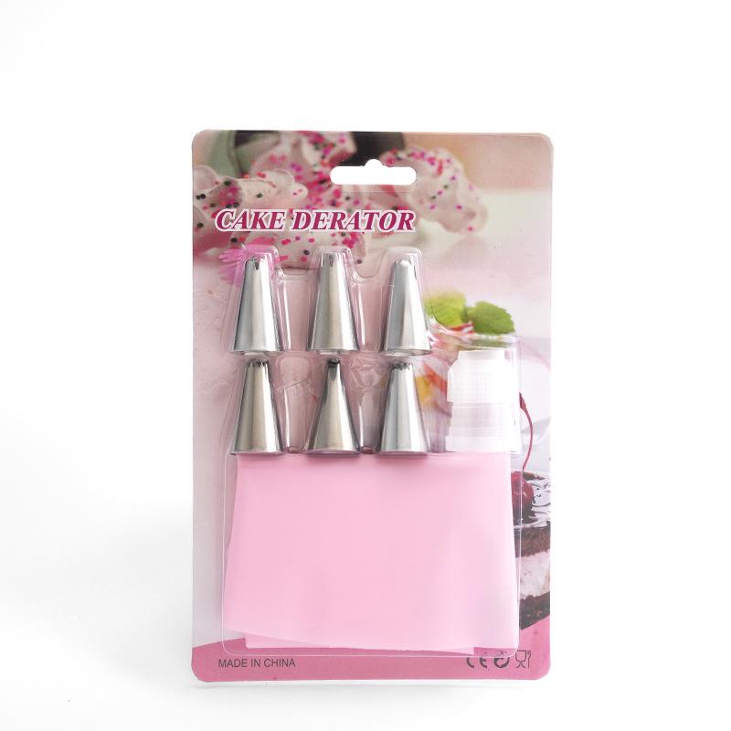 

Набор из 8 насадок из нержавеющей стали и 6-головочного переходника с кондитерским мешком - Набор инструментов для выпечки тортов