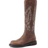 Fashion Plus Size New Women's Embroidered Western Knee High Boots Cowboy Cowgirl Boots Chunky Heels Platform Boots Women Western Shoes