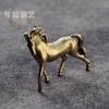 Solid Copper Horse Figurine Desktop Decor Office Paperweight Animal Ornament Home
