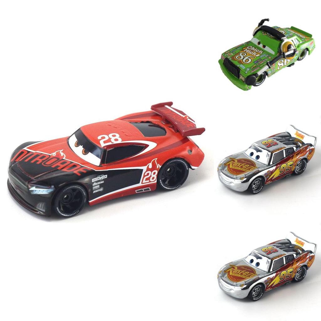 Disney Cars 95 Dinosaur Grey Mcqueen Alloy Children's Toy Car Model