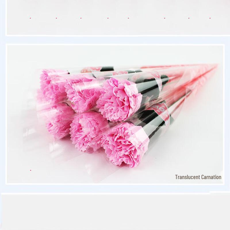 Набор из 50 искусственных мыльных цветов гвоздики
