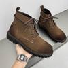Mode Anti-Rutsch Handgemacht Herren Knöchelhohe Stiefel Wildleder Hohe Schuhe Outdoor Herren Wanderschuhe Sneaker Mode Männlich Motorrad Botas