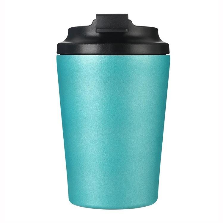 12oz Reise Edelstahl Kaffeebecher Thermobecher Auslaufsichere Thermosflasche Tee Kaffeebecher Vakuumflasche Isolierte Becher Heiß 12oz