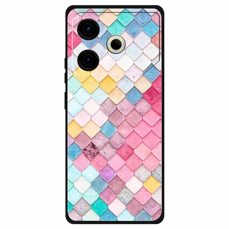 For Tecno Pova 6 Neo Case Silicone Soft Flower Space Fashion Cover For Tecno Phantom X2 Pro Cases Landscape Paint Covers Cute