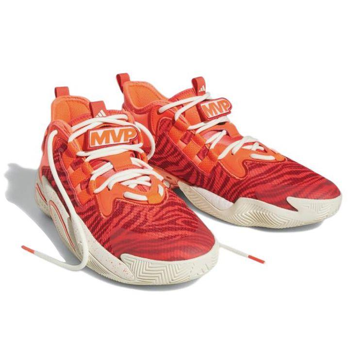 Adidas BYW Select Fashion Versatile Non-Slip Wear-Resistant Lightweight Low-Top Basketball Shoes Unisex Sneakers Red Orange IF2165