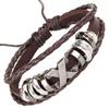 Vintage Beaded Multi-Leather Bracelet Men'S Personality Weaving Student Jewelry Adjusting Leather Bracelet