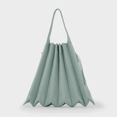 Lucky Pleats Knit L Basil