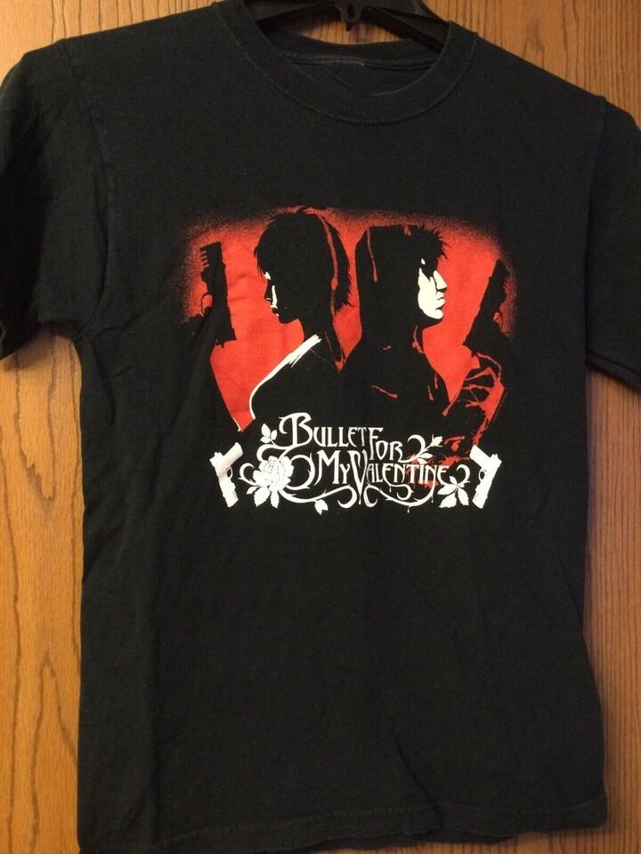 New Popular Bullet for My Valentine Black T-Shirt Cotton Unisex XXXL