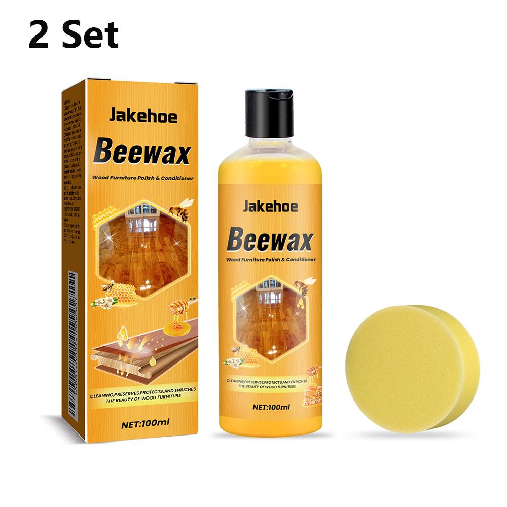Wood Furniture Beeswax Polish Conditioner Restores Shine Prevents CrackingWaterproof Wood Care for Floors Cabinets Doors Tools