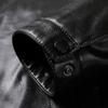 Lederjacke Herren Herbst und Winter Neue Herrenbekleidung Reverskragen Weiche Lederjacke Männer mittleren Alters Locker und lässig