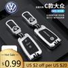 For VOLKSWAGEN VW Luminous Car Smart Key Case Cover Holder Shell Protector For Volkswagen VW GTI Golf Polo Tiguan GTD Passat Sag
