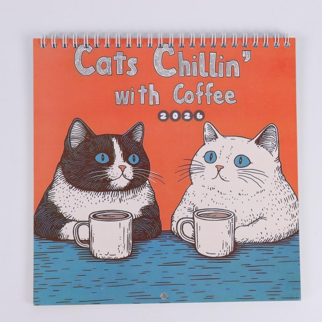 

Настенный календарь на месяц, милый дизайн с котиком, подвесной, календарь на 2026 год, настенный календарь для гостиной, спальни, домашний настенный декор для любителя кошек