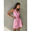 Women Sleeveless Button Vest + Pleated Shorts Set New Summer Tops Two-Piece Suit For Women