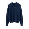 Women's 100% Cashmere Polo Neck Sweater - Autumn/Winter Versatile Loose Fit
