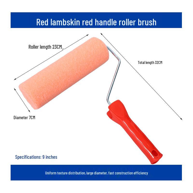 9-Inch Non-Shedding Texture Roller Brush for Latex and Oil Paints