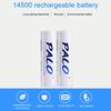 PALO 14500 900mAh 3.7V Li-ion Rechargeable Batteries AA Battery Lithium Cell for Led Flashlight Headlamps Torch Mouse