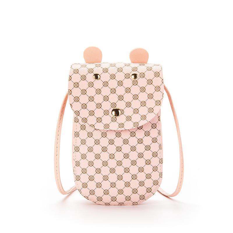 Printed single shoulder crossbody mobile phone bag versatile niche cute women's bag