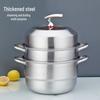 HUIHUADU Food Grade Stainless Steel Double-Layer Steamer Pot