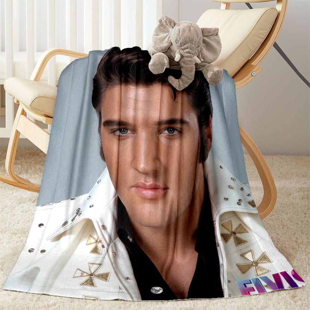 Elvis Presley Performance Blanket Comfortable Perfect for Seaside Office Chair Chair All-Season Use Modern Style Perfect Gift for Relatives and Friend