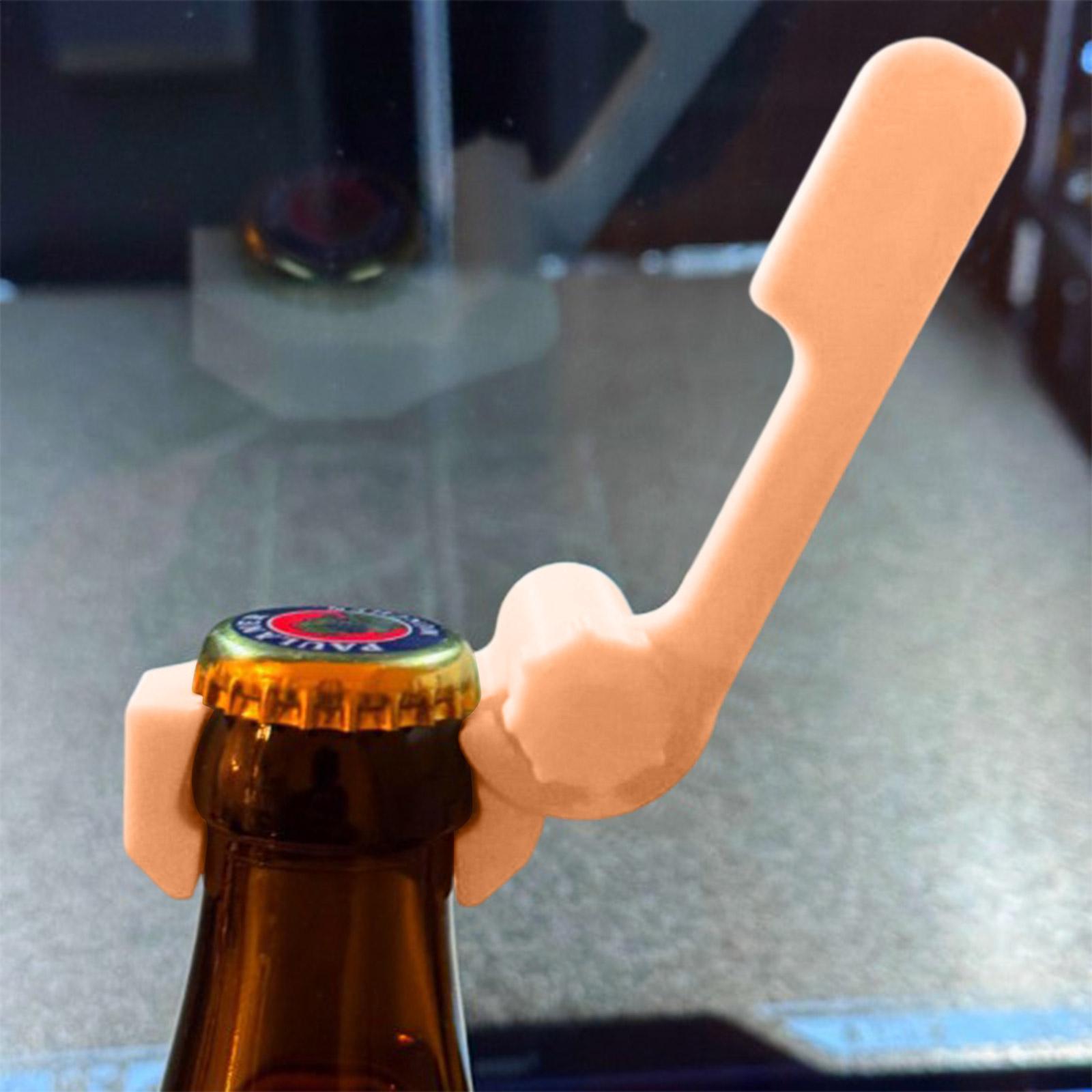 

3D-печатная открывалка для бутылок мгновенно открывает бутылку, а крышка от пива снимается напрямую. One Size