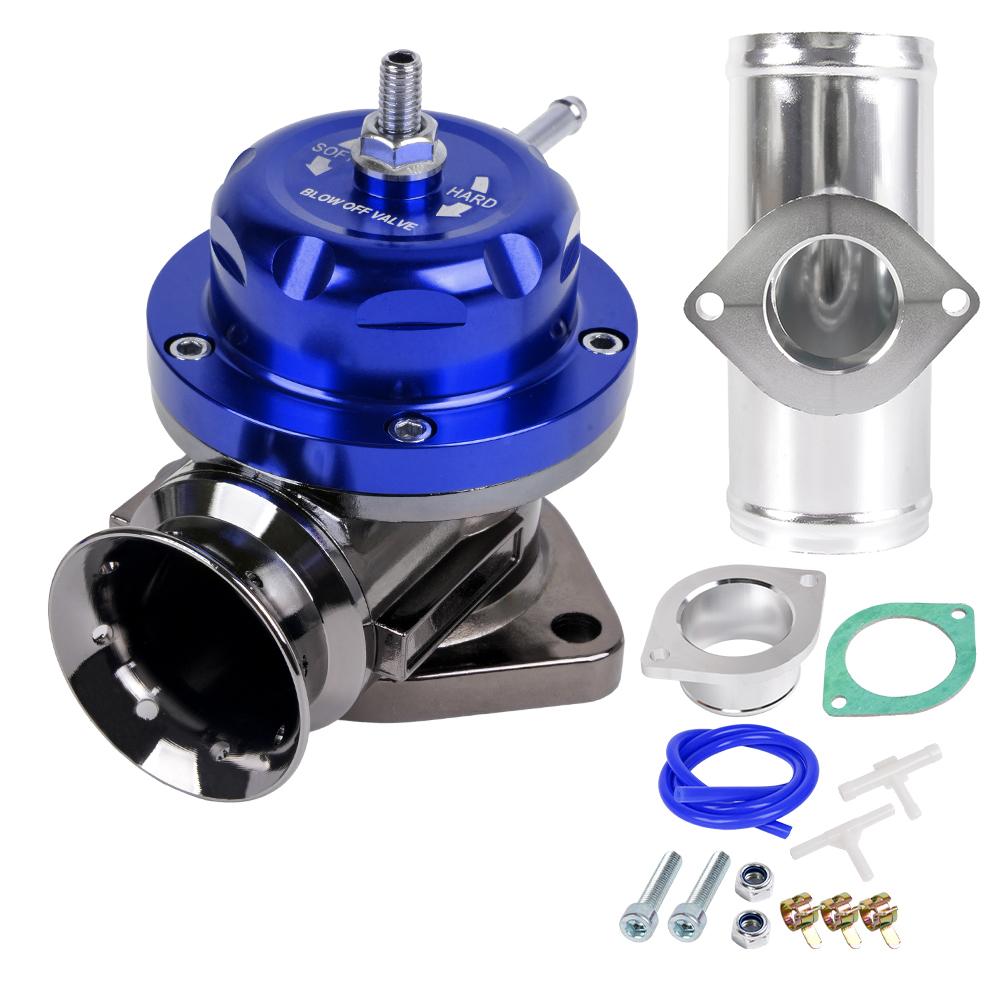 Bartoo-Alüminyum Tip-RS Turbo Blow Off Valfi Evrensel 2.5" 63mm BOV Flanş Boru Kiti ile BOV129