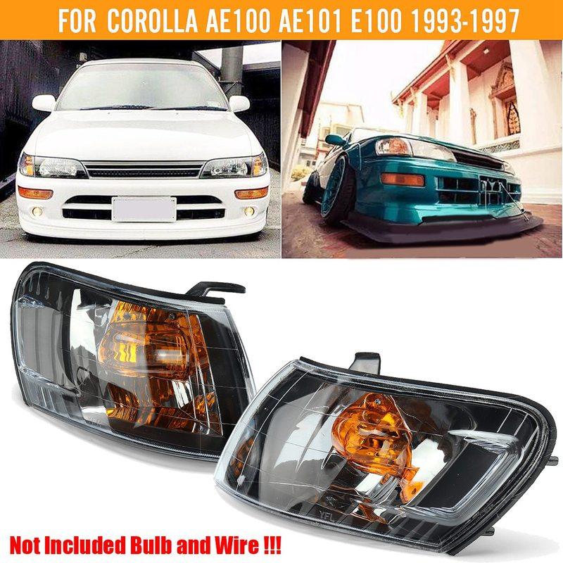 AA92-1 Pair Parking Corner Clear Lens Light For Toyota Corolla AE100 AE101 E100 1993-1997
