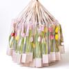5PCS/Set Transparent Flower Packaging Boxes Plastic Portable Rose Wrapping Boxes Handheld Flower Arrangement Bags